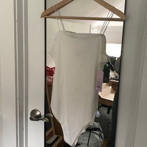 NET spaghetti strap body suit